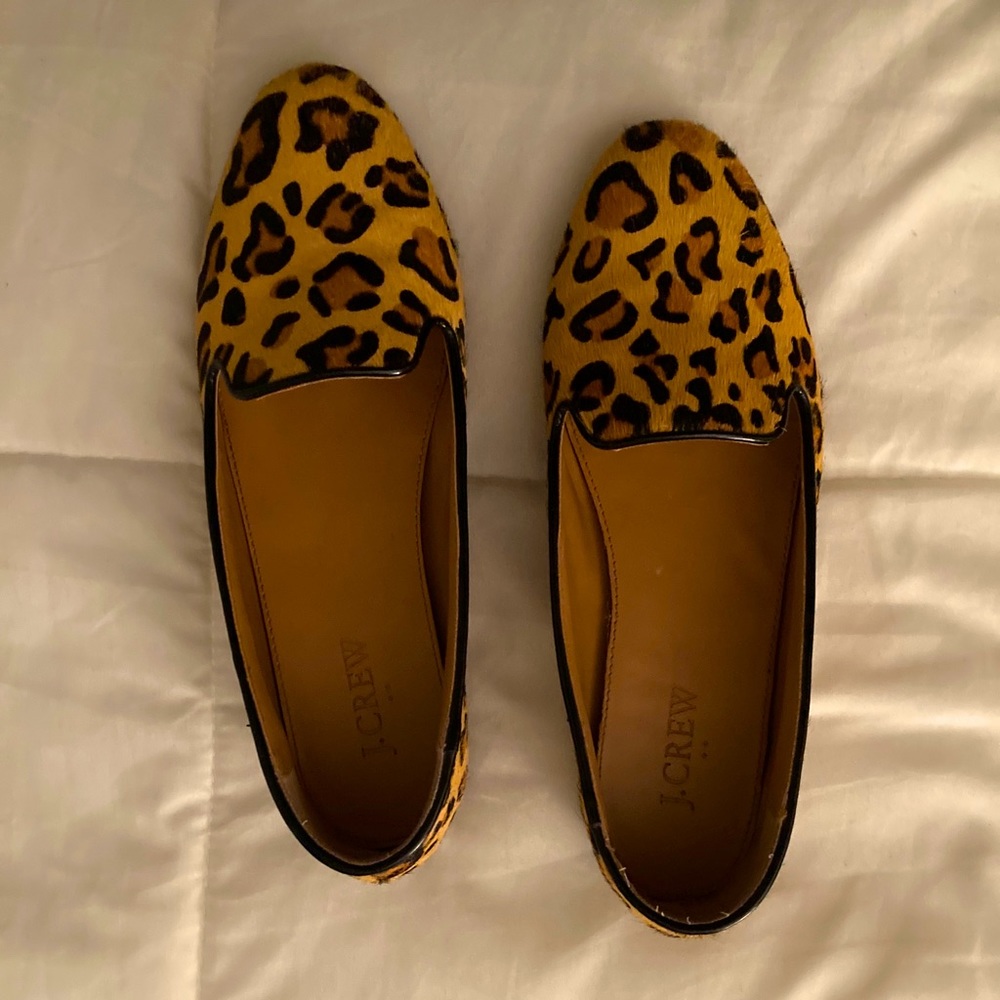J. Crew Animal Print Loafers